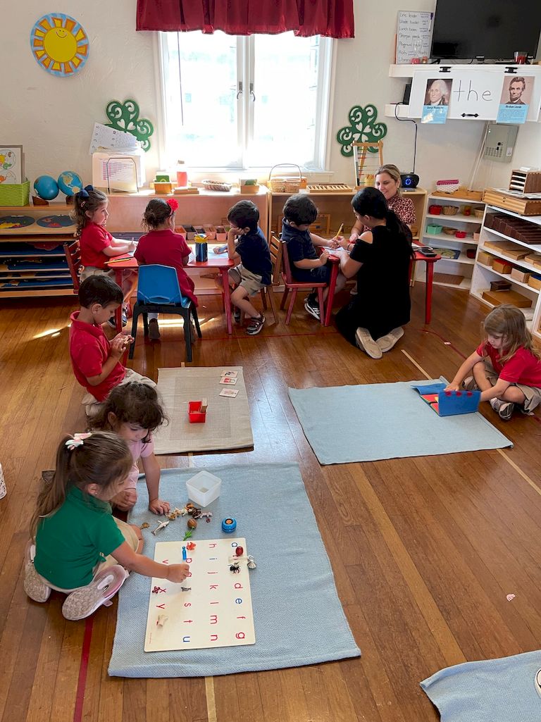 sunset montessori school kids learning