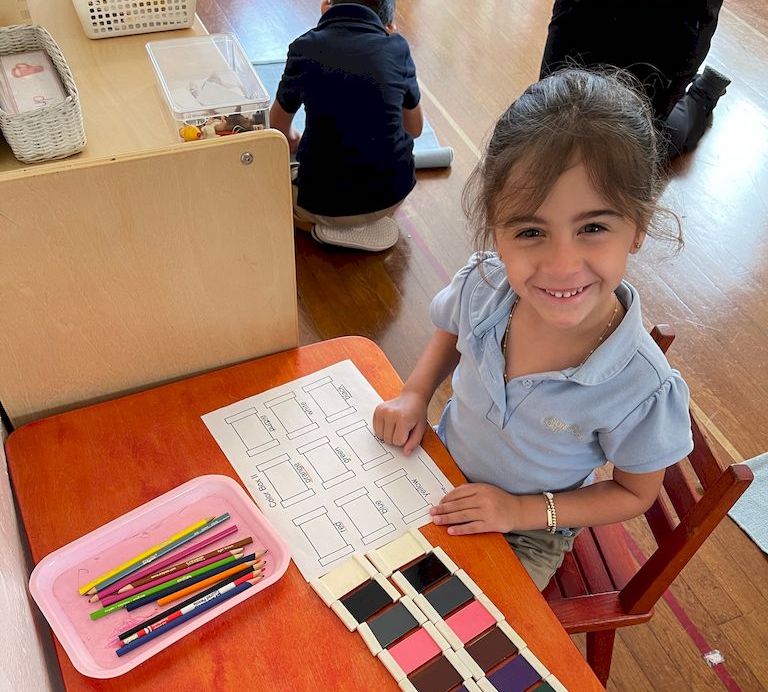 sunset montessori school kids learning